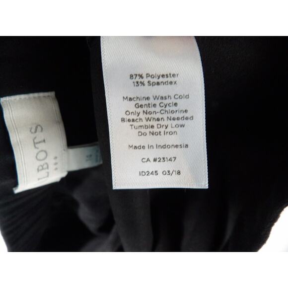 Talbots 14 Pant Faux Suede Black Pull On Tapered Ankle Stretch High Rise - Picture 4 of 14